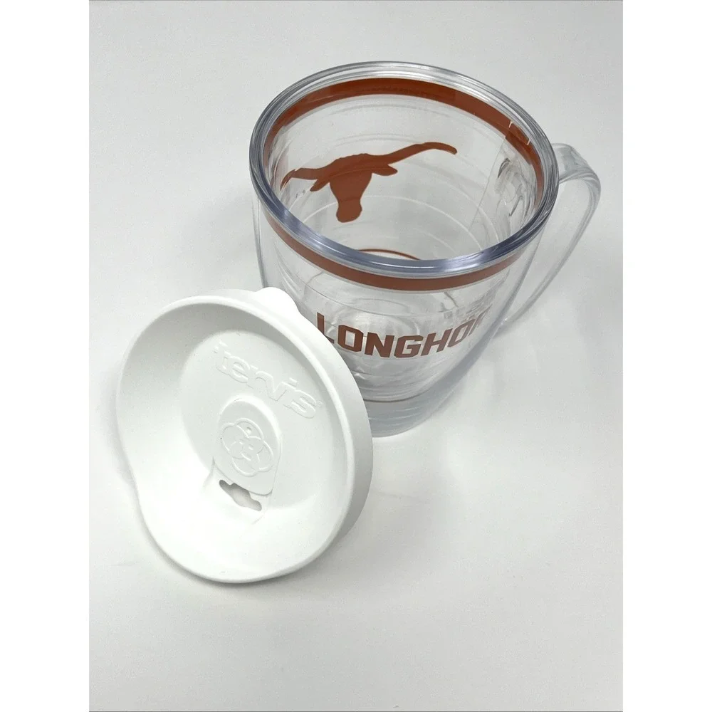 Tervis Texas Longhorns Insulated Mug Lid Clear Orange NCAA University of Texas